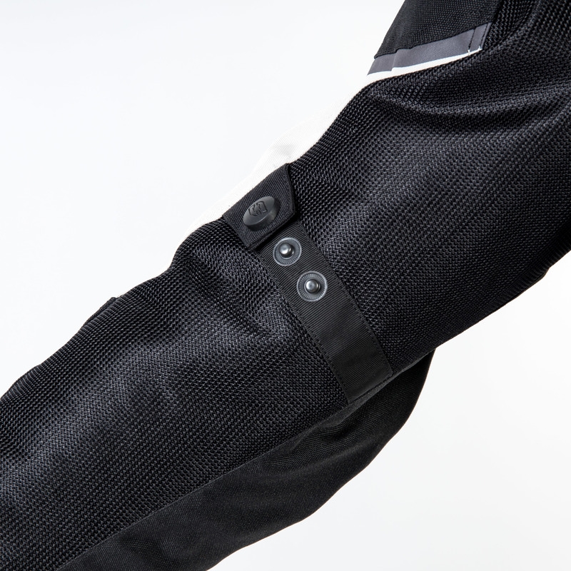 Chaqueta de moto Ozone Flow negro-gris-amarillo fluorescente liquidación