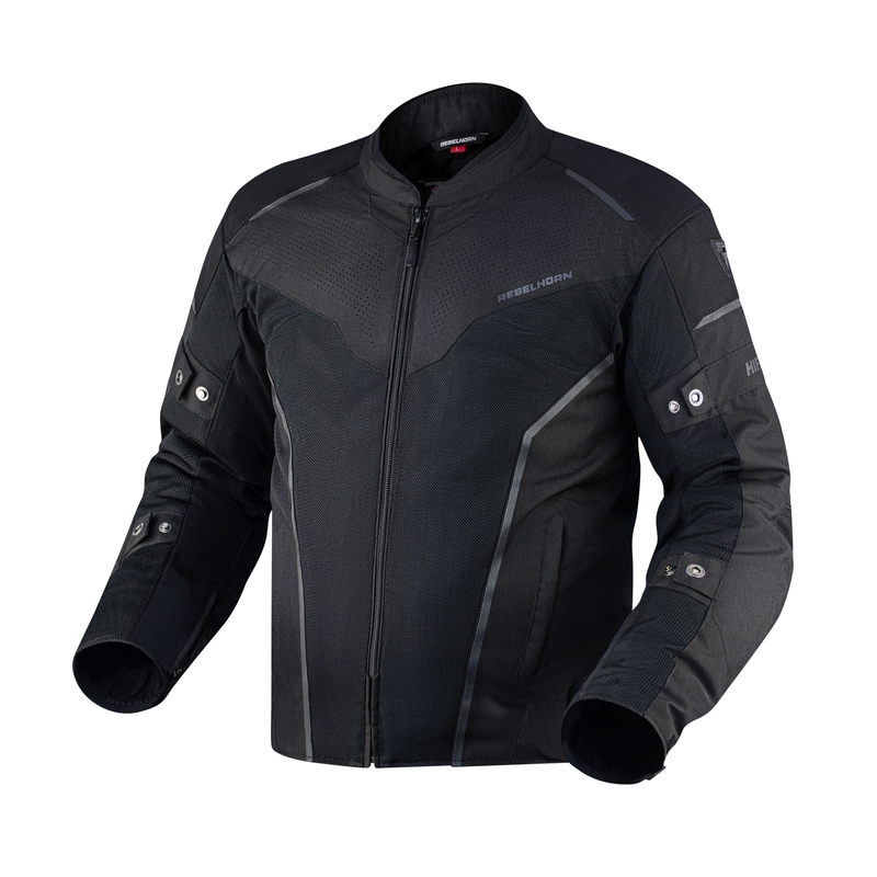 Chaqueta de moto Rebelhorn Hiflow IV negra liquidación