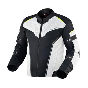 Chaqueta de moto Rebelhorn Hiflow IV negro-plata-amarillo fluo liquidación