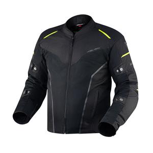 Chaqueta de moto Rebelhorn Hiflow IV negro-amarillo fluo liquidación