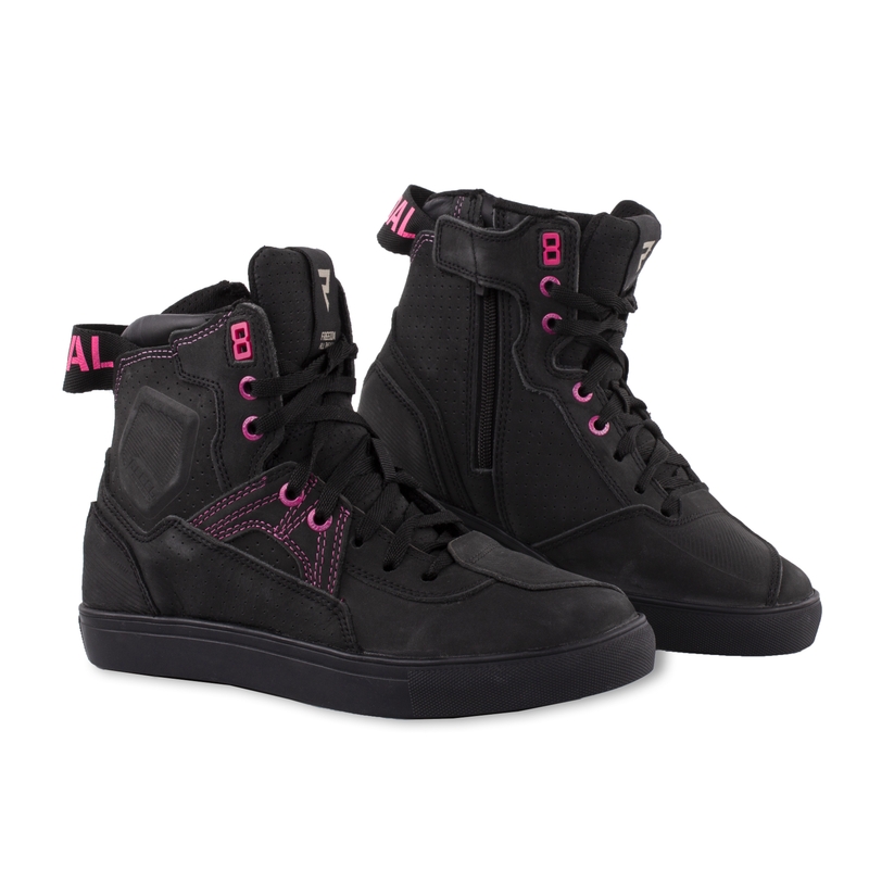 Botas de moto Rebelhorn Vandal negras y rosas liquidación