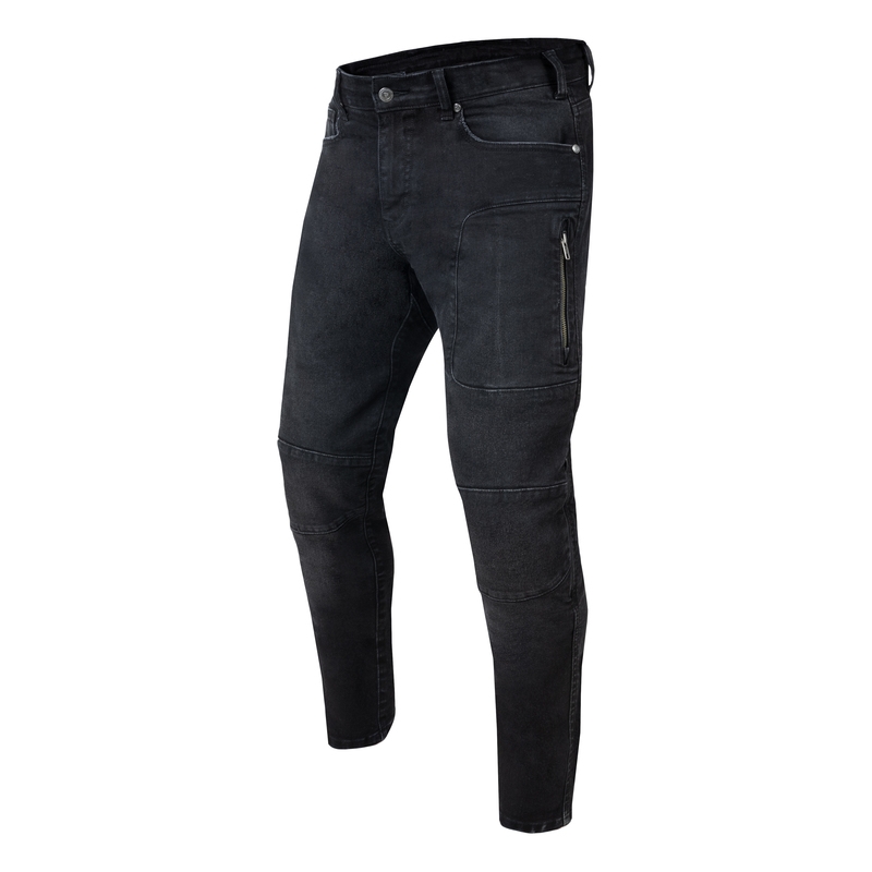 Vaqueros de moto Rebelhorn Rage II negros liquidación