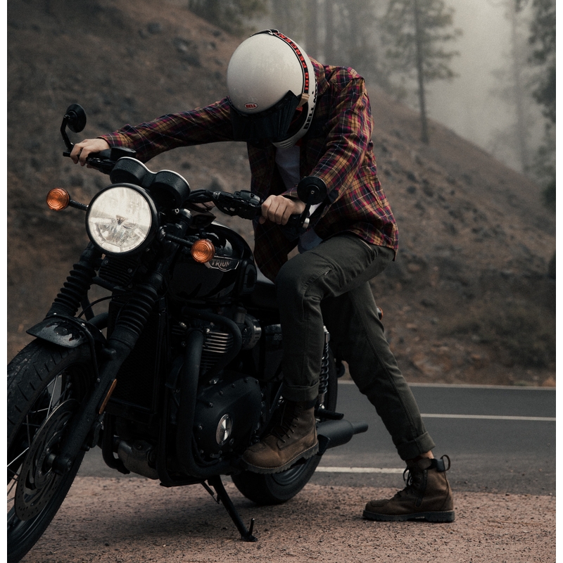 BROGER Alaska II vaqueros para moto verde oliva liquidación