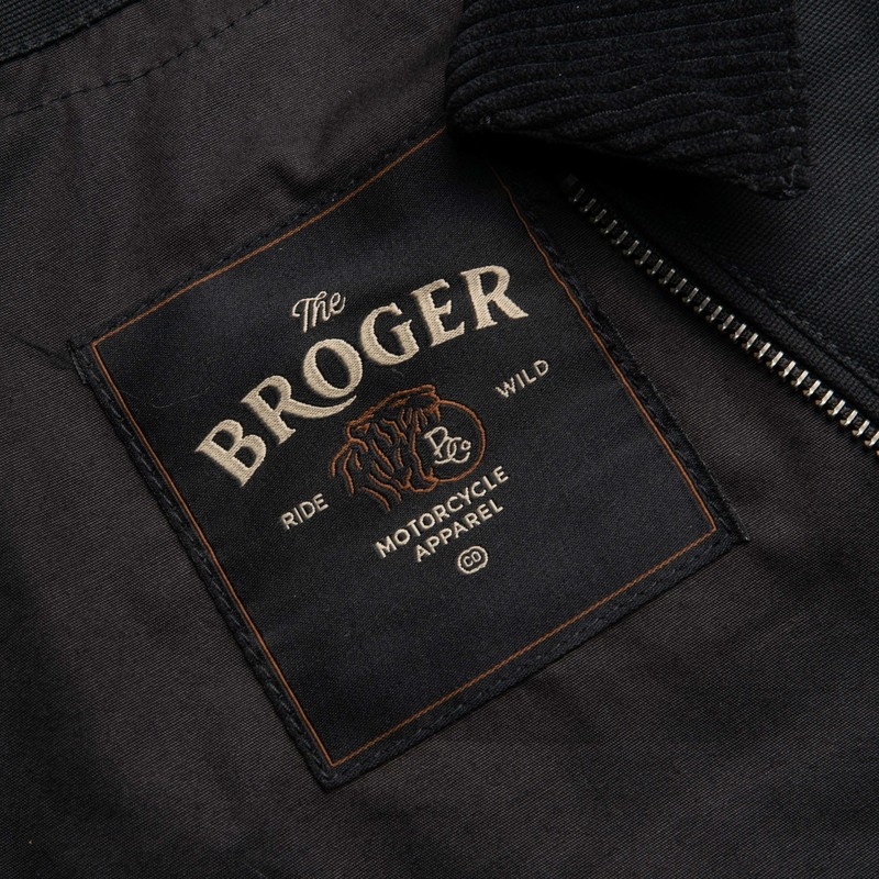 Chaqueta de moto BROGER Montana negra liquidación