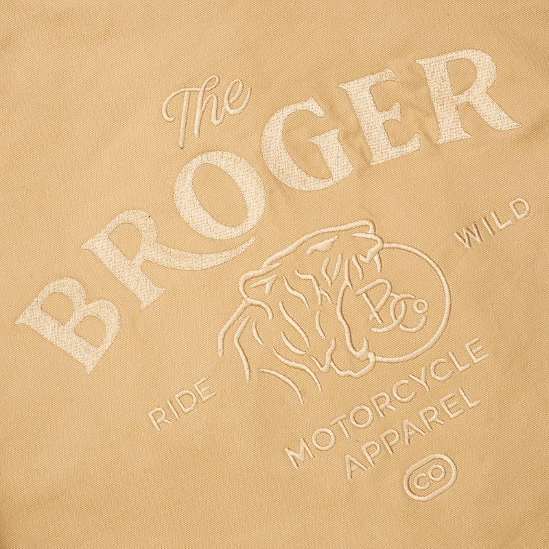 BROGER Montana chaqueta de moto marrón claro liquidación
