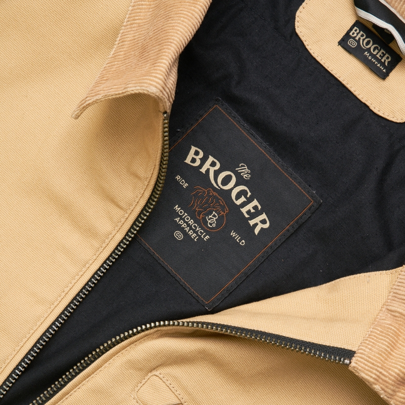 BROGER Montana chaqueta de moto marrón claro liquidación