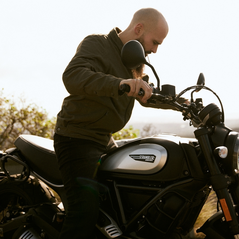 BROGER Montana chaqueta de moto verde oliva liquidación