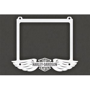 Almohadilla de acero inoxidable para matrícula CZ motocicletas HD 2