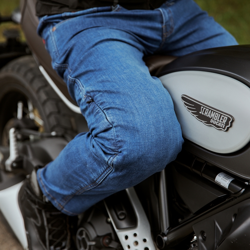 Vaqueros de moto Rebelhorn Classic III SF azul lavado liquidación