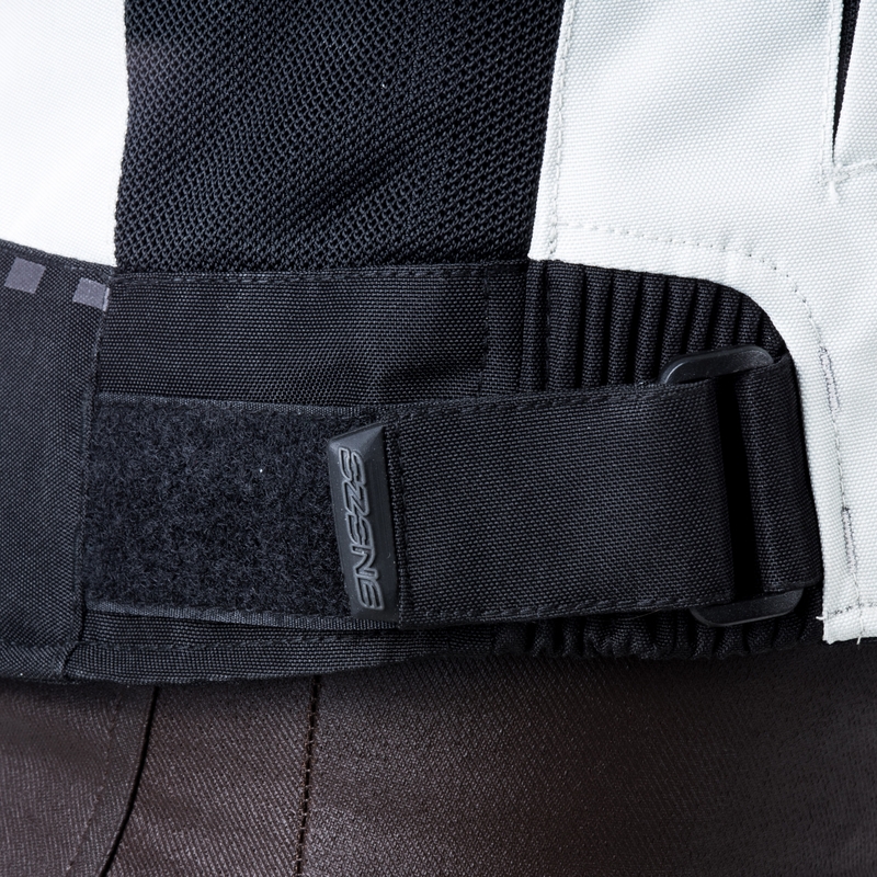 Chaqueta de moto Ozone Jet II gris y negra para mujer liquidación