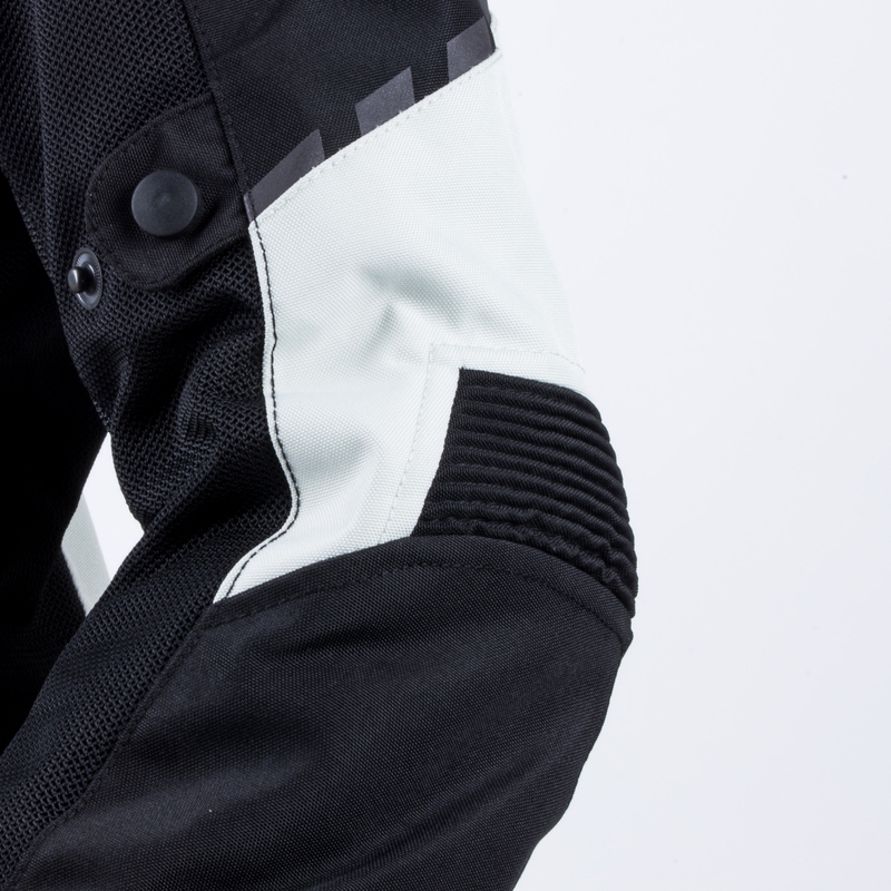 Chaqueta de moto Ozone Jet II gris y negra para mujer liquidación