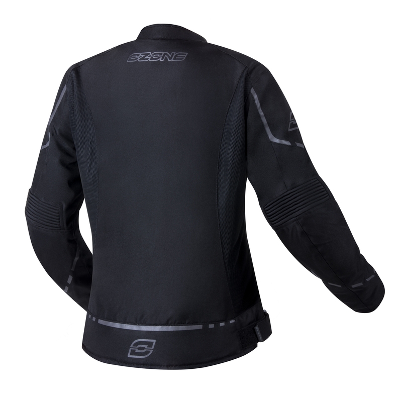 Chaqueta de moto Ozone Jet II Black para mujer liquidación