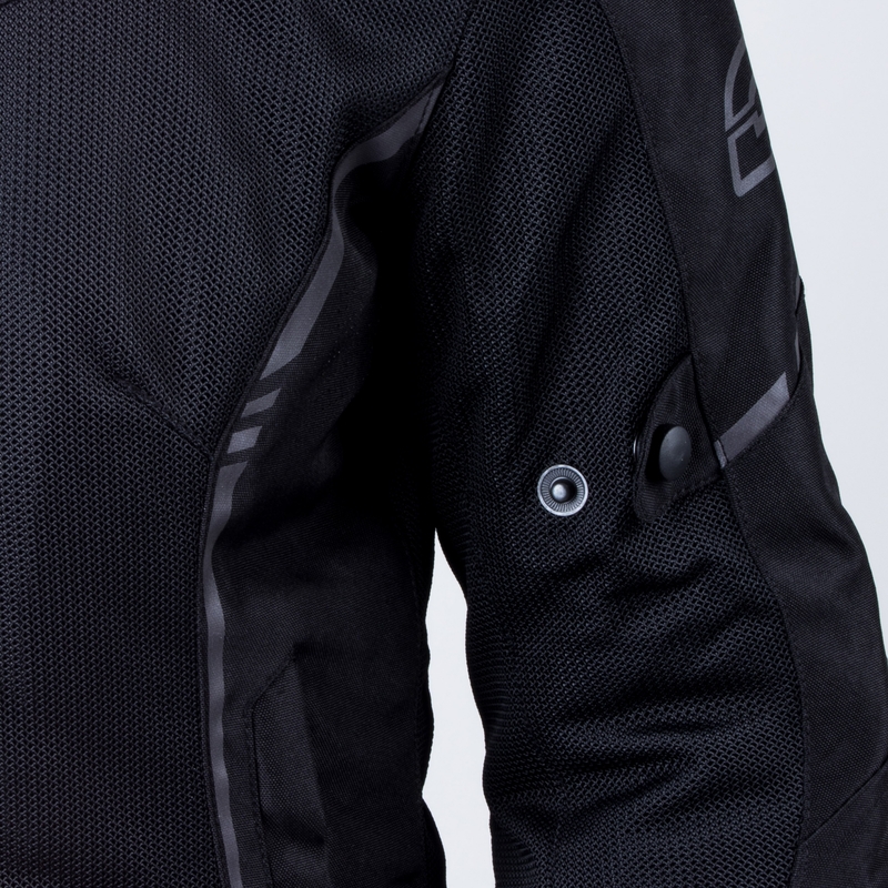 Chaqueta de moto Ozone Jet II Black para mujer liquidación