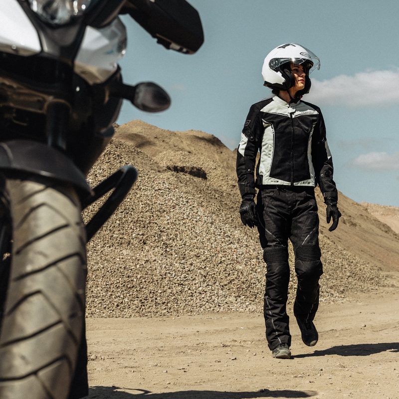Pantalón de moto Ozone Jet II Black, mujer liquidación