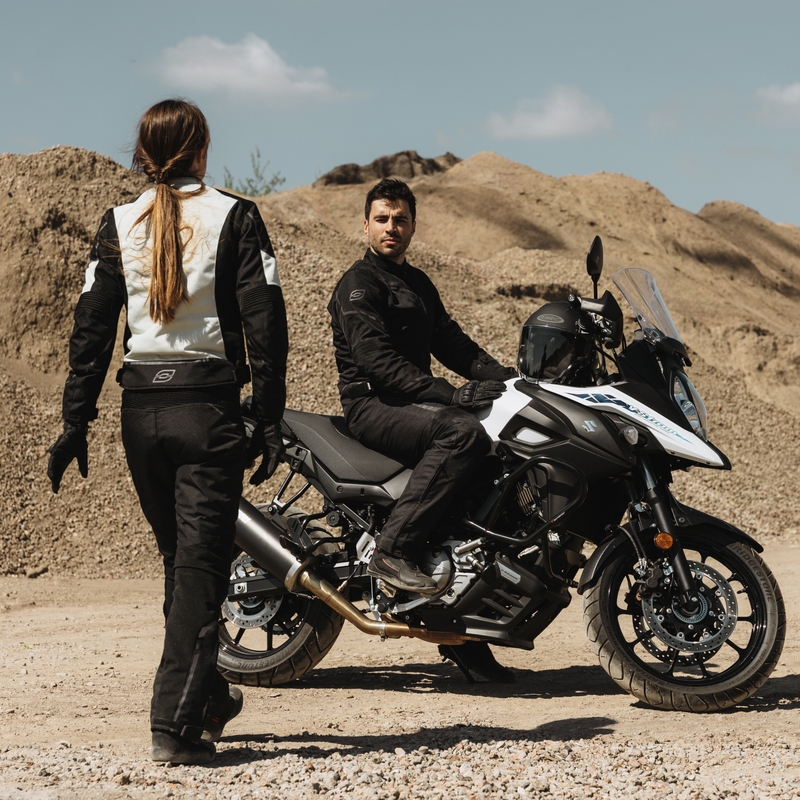 Pantalón de moto Ozone Jet II Black, mujer liquidación