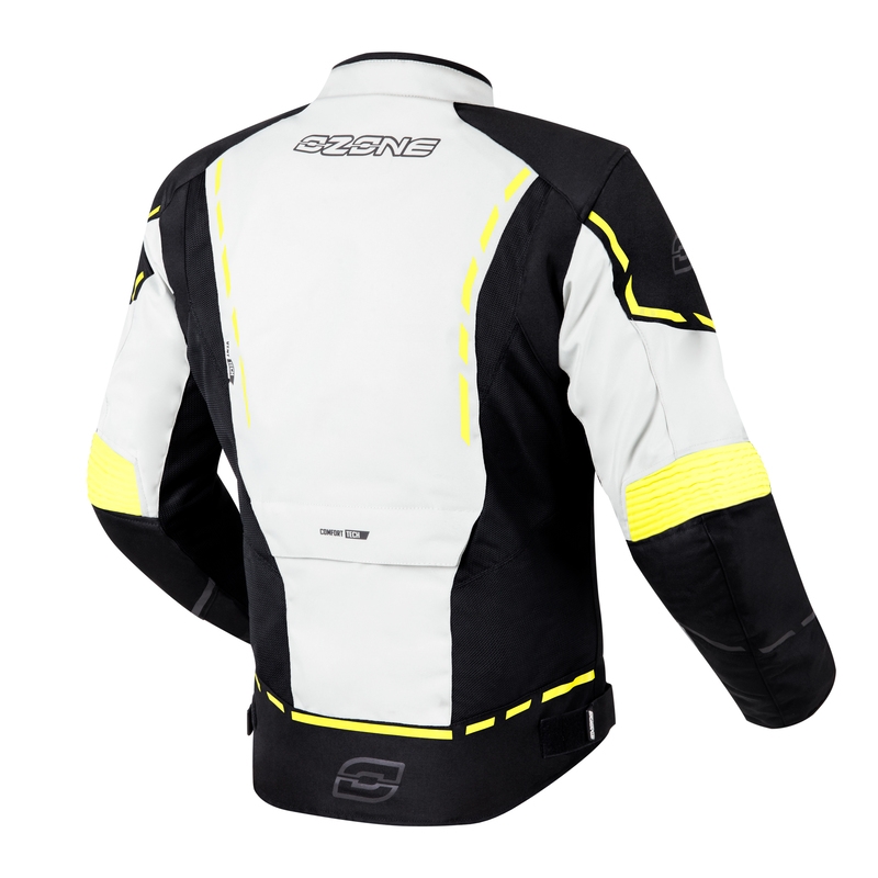 Cazadora Ozone Jet II gris-negro-amarillo fluo liquidación