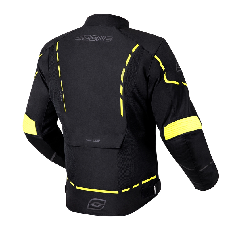 Cazadora Ozone Jet II negro-amarillo fluo liquidación
