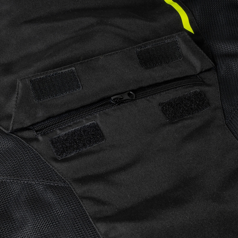 Cazadora Ozone Jet II negro-amarillo fluo liquidación