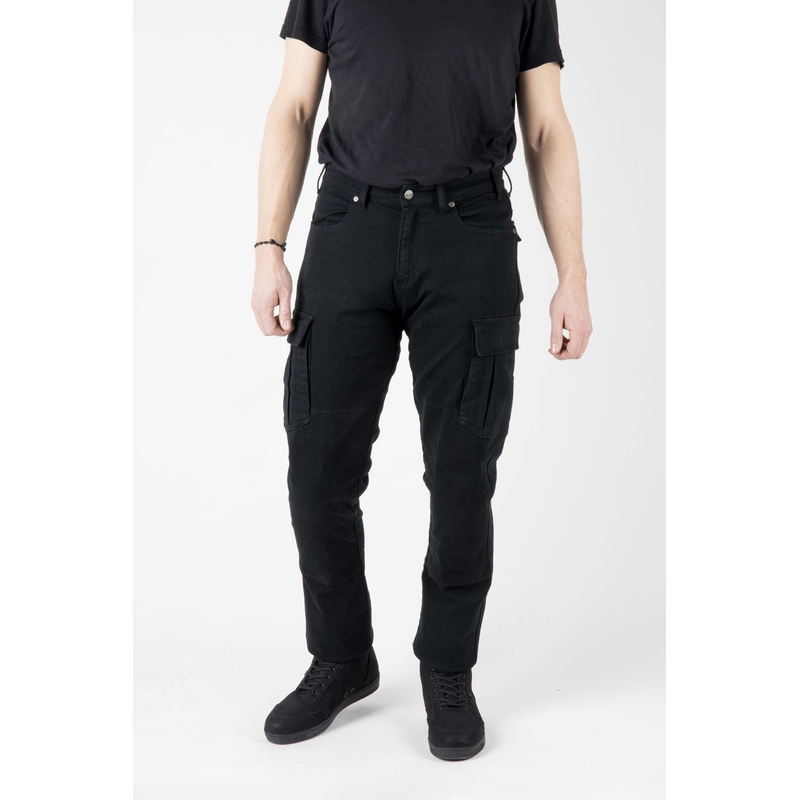 Vaqueros de moto Ozone Shadow II negros liquidación