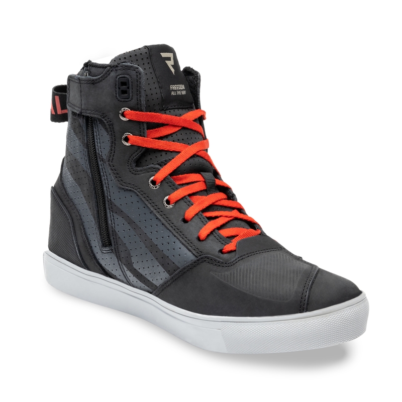 Botas de moto Rebelhorn Vandal Negras y Rojas liquidación