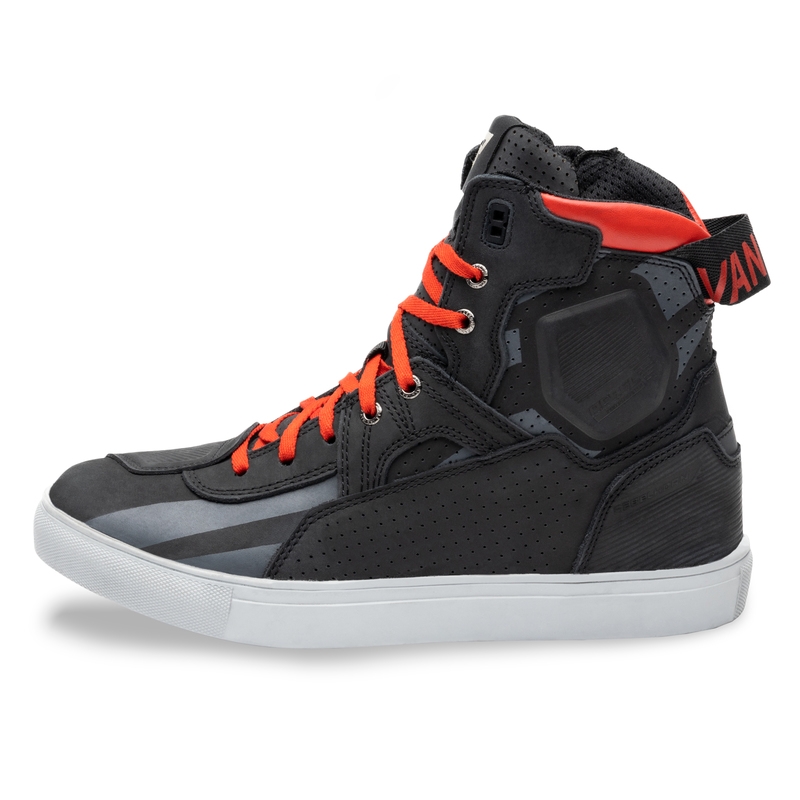 Botas de moto Rebelhorn Vandal Negras y Rojas liquidación