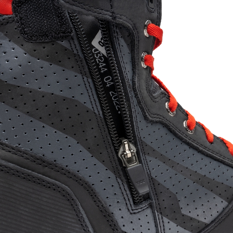 Botas de moto Rebelhorn Vandal Negras y Rojas liquidación