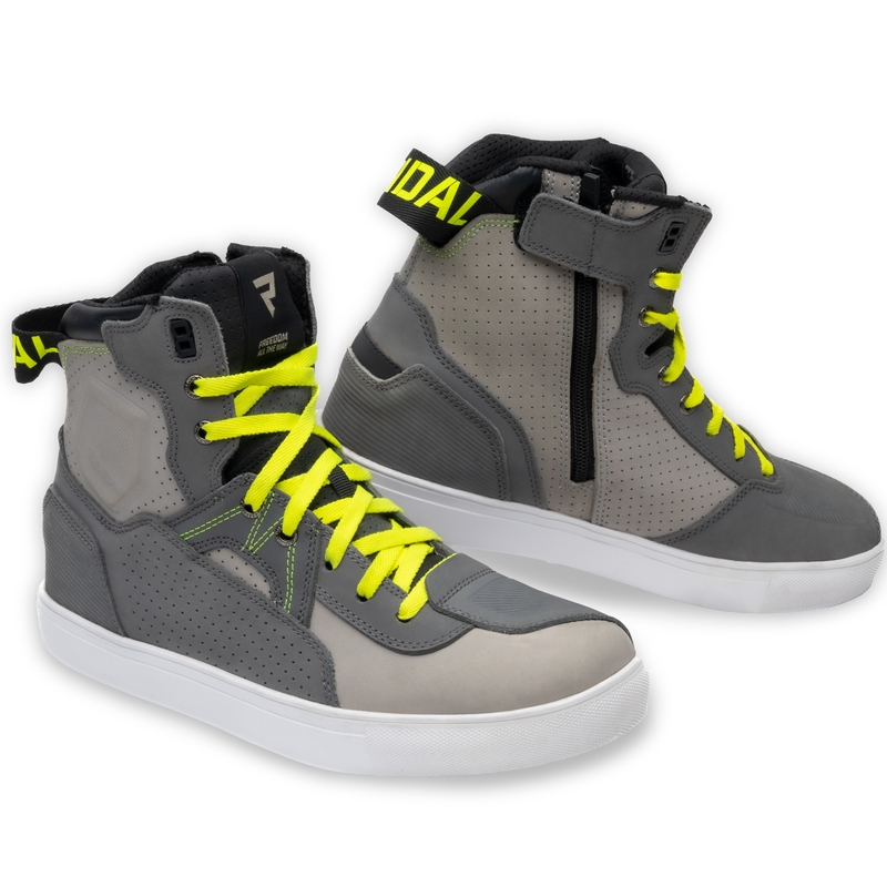 Botas de moto Rebelhorn Vandal gris-fluo-amarillo liquidación