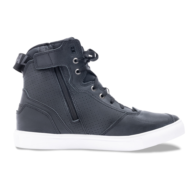 Botas de moto Rebelhorn Vandal en blanco y negro liquidación
