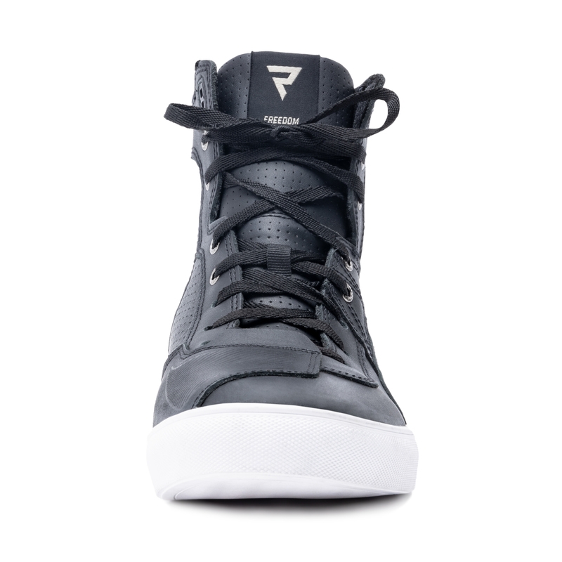 Botas de moto Rebelhorn Vandal en blanco y negro liquidación