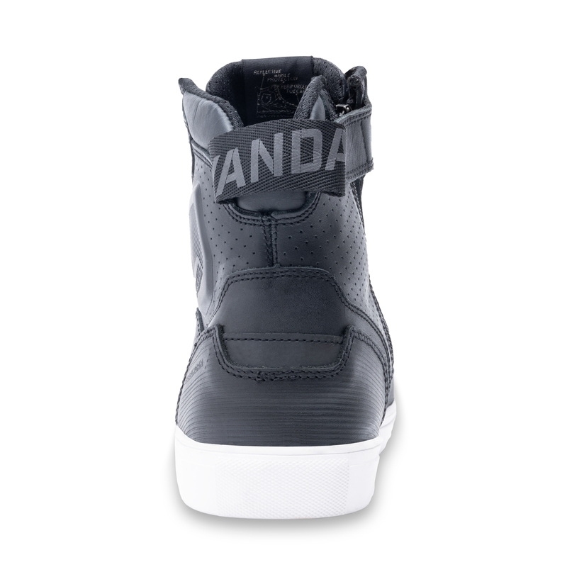 Botas de moto Rebelhorn Vandal en blanco y negro liquidación