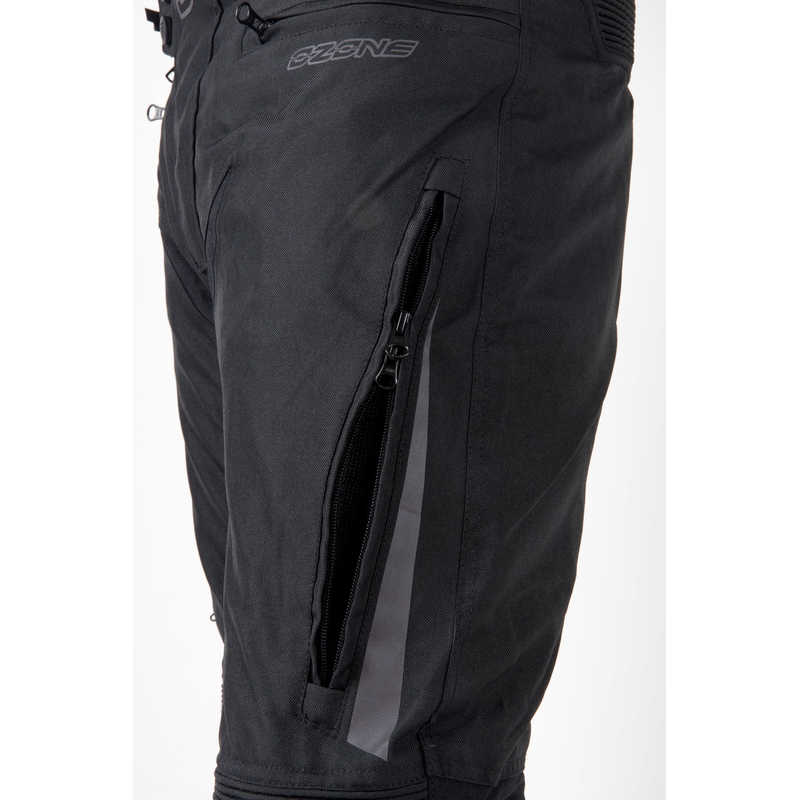 Pantalón Moto Ozone Vulcan Acortado Negro