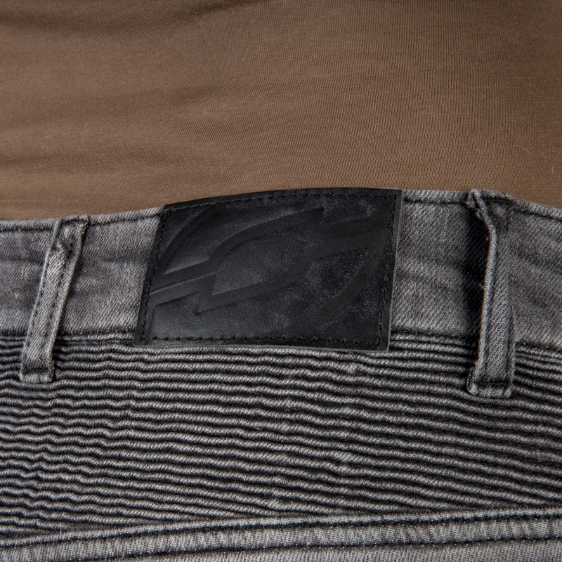 Vaqueros de moto Ozone Roxy Washed Black para mujer liquidación