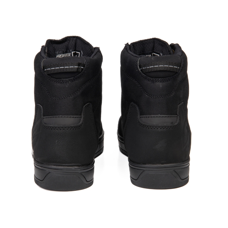 Botas de moto Ozone Town negro-amarillo fluo