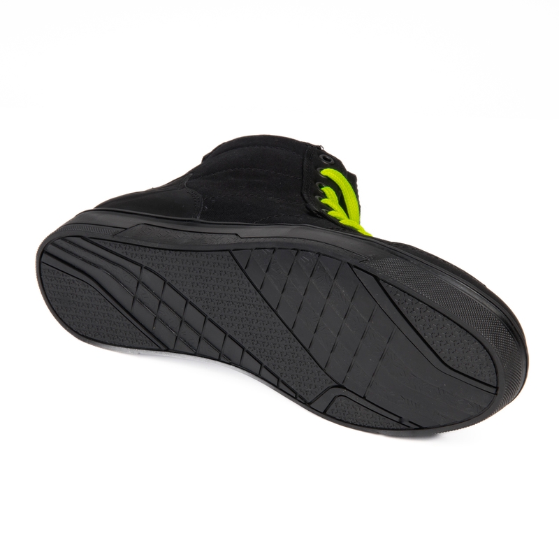 Botas de moto Ozone Town negro-amarillo fluo