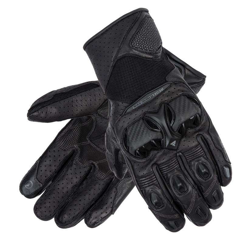 Guantes de moto Rebelhorn Flux II negros