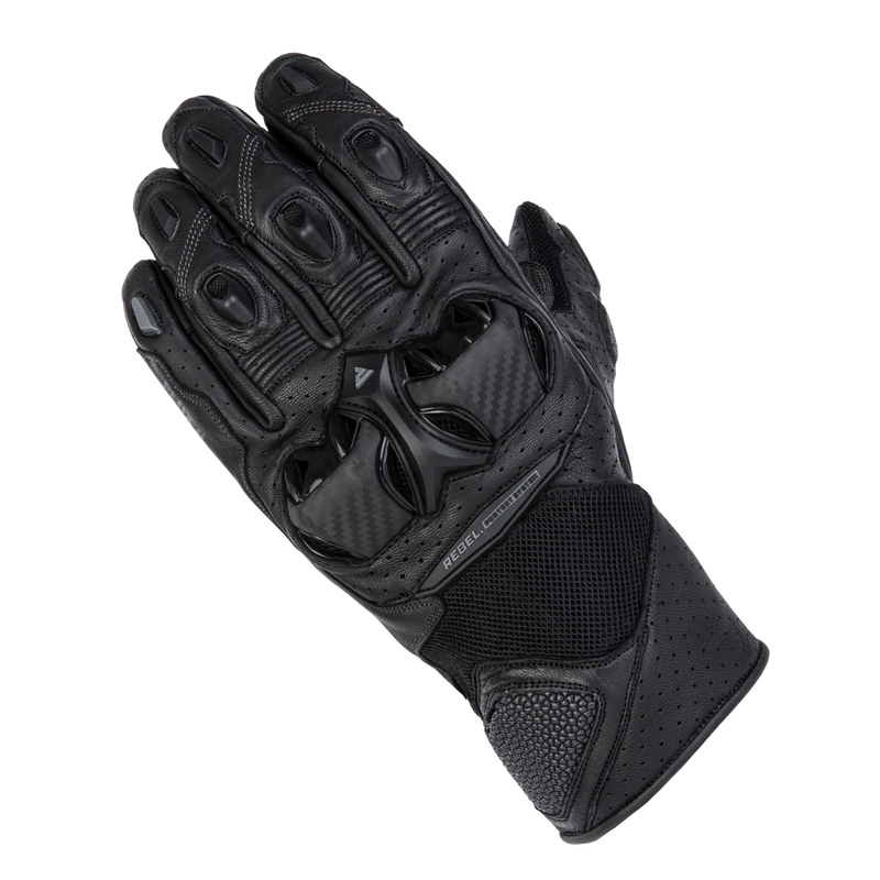 Guantes de moto Rebelhorn Flux II negros