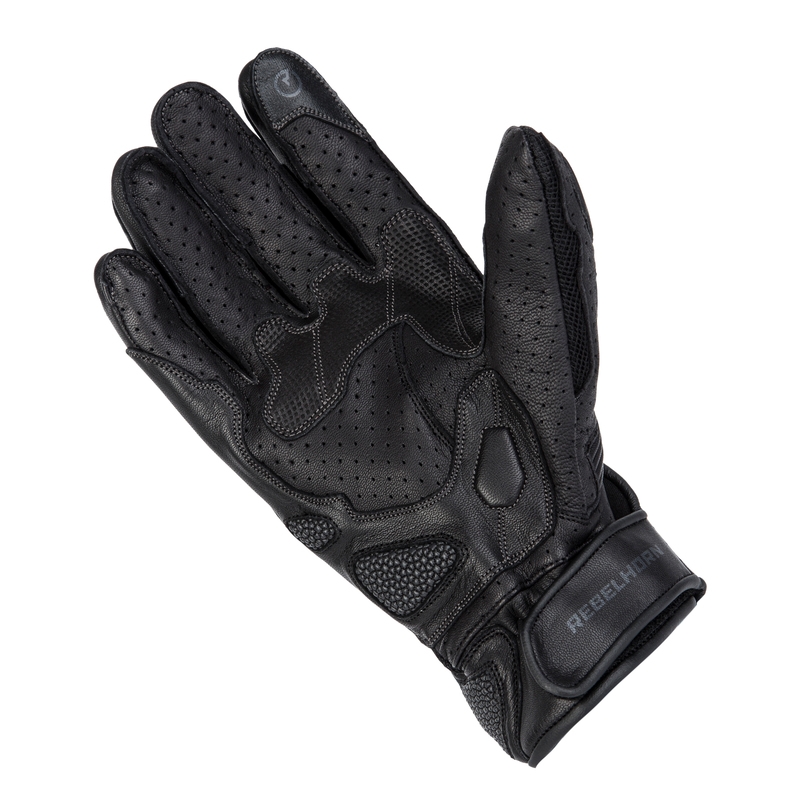 Guantes de moto Rebelhorn Flux II negros