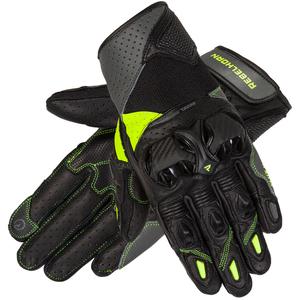 Guantes de moto Rebelhorn Flux II negro-fluo-amarillo liquidación