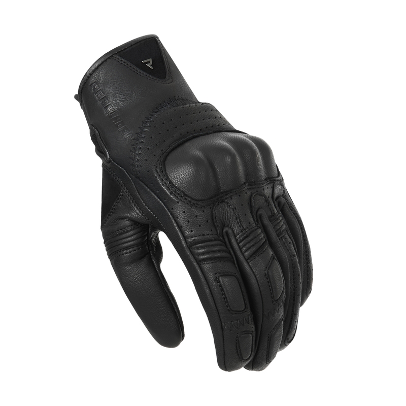 Guantes de moto Rebelhorn Thug II negros perforados