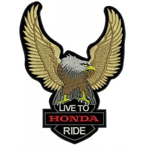 Parche Eagle Live to Honda - grande
