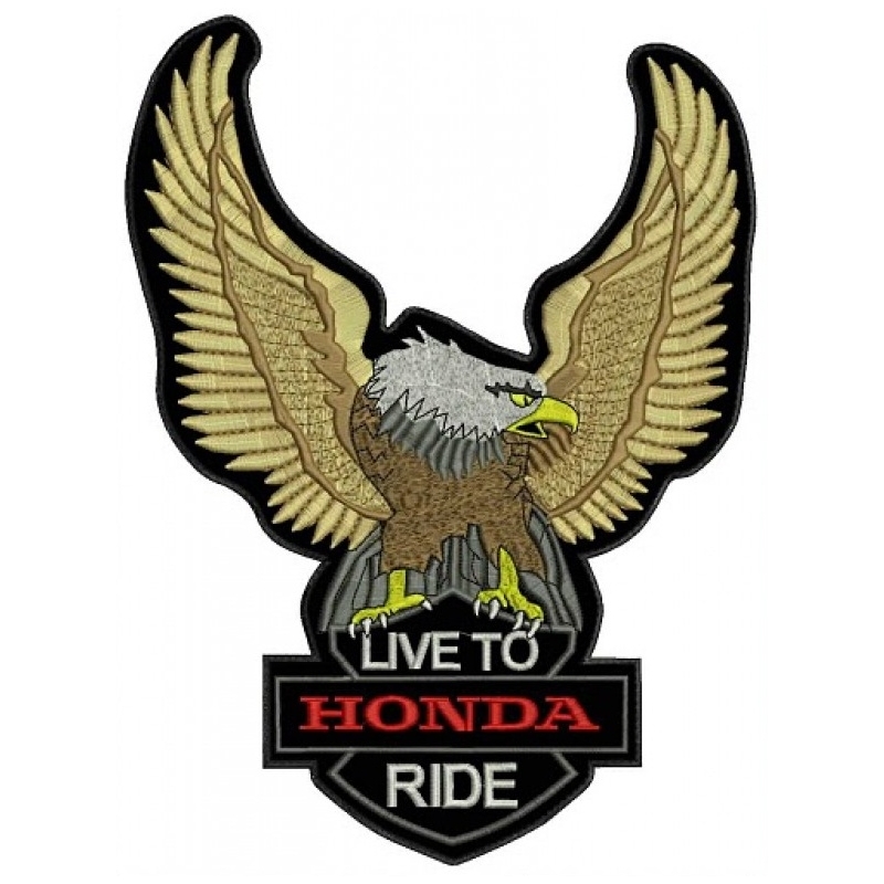 Parche Eagle Live to Honda - grande