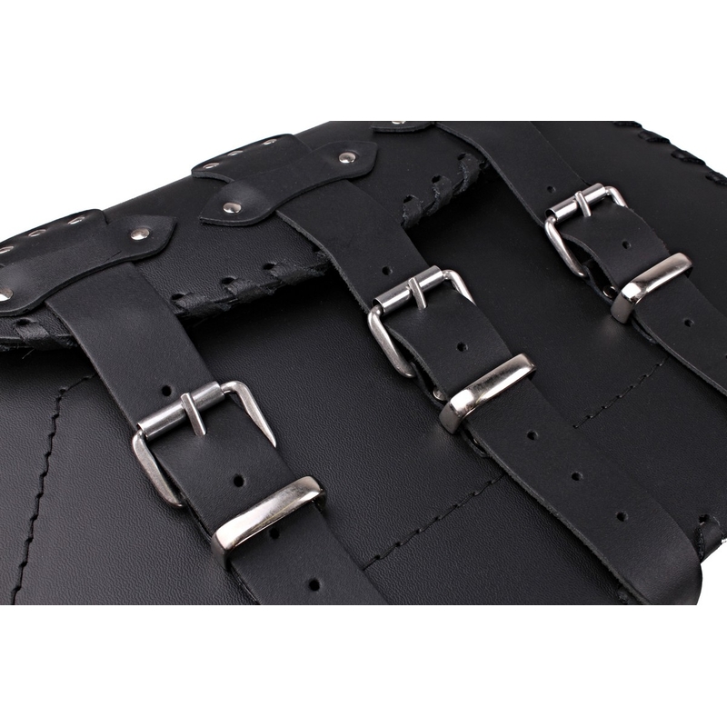 Alforjas de cuero para moto Chopper RSA-16C