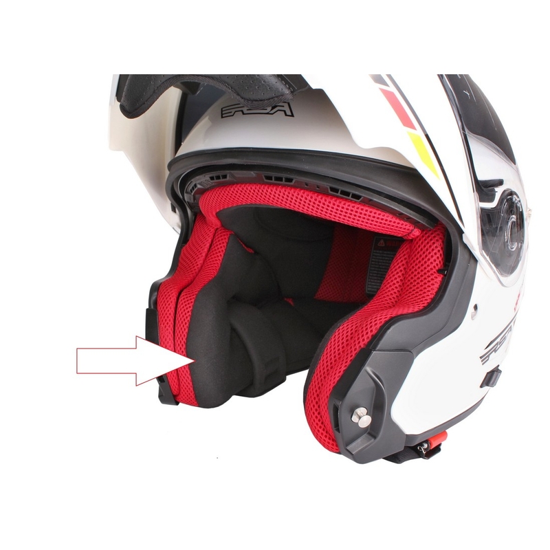 Forros de guardabarros para cascos de moto RSA TR-01 - rojo liquidación