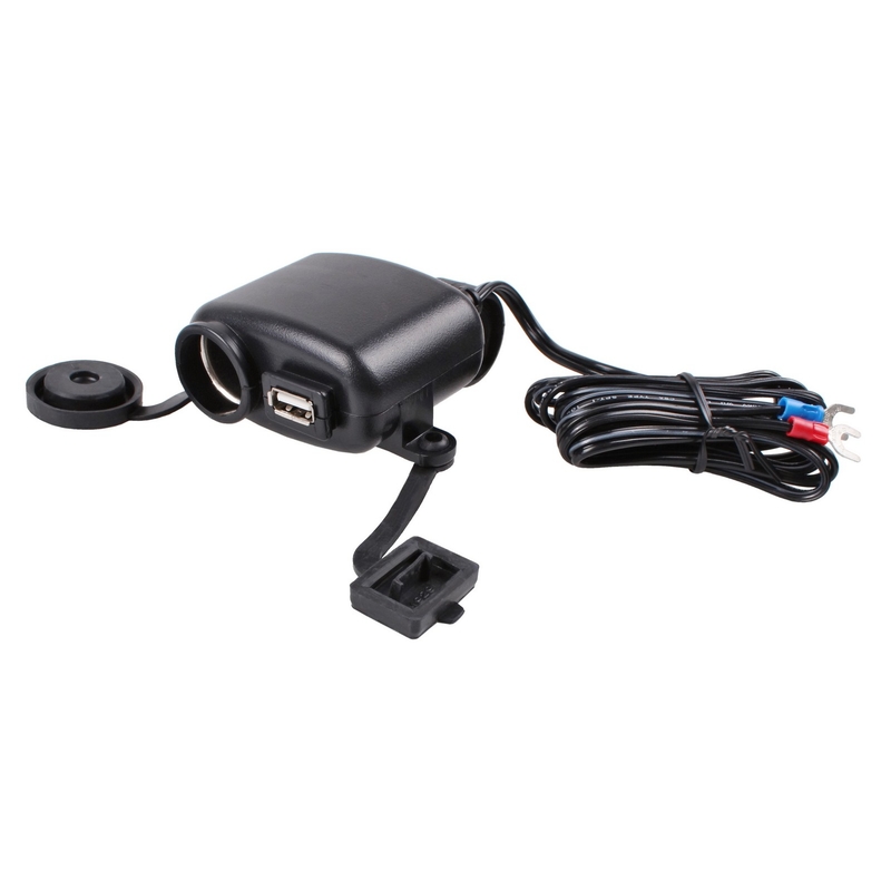 Voděodolná zásuvka a USB konektor 12/24V