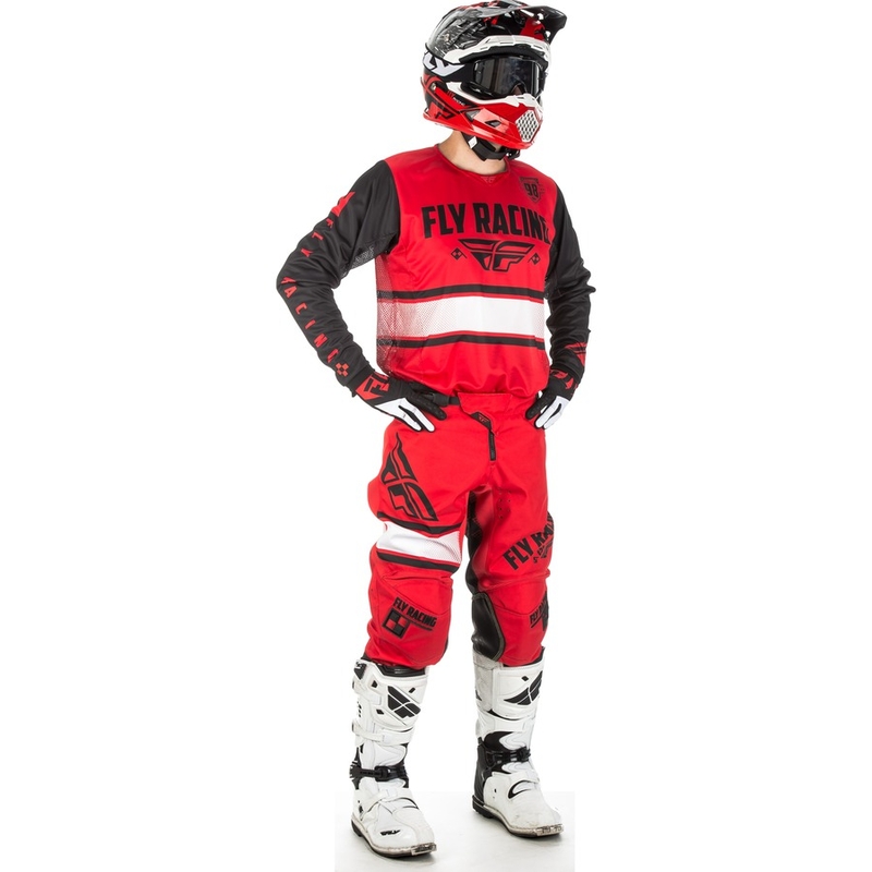 Motokrosový dres FLY Racing Kinetic ERA 2018 - USA červeno-černý