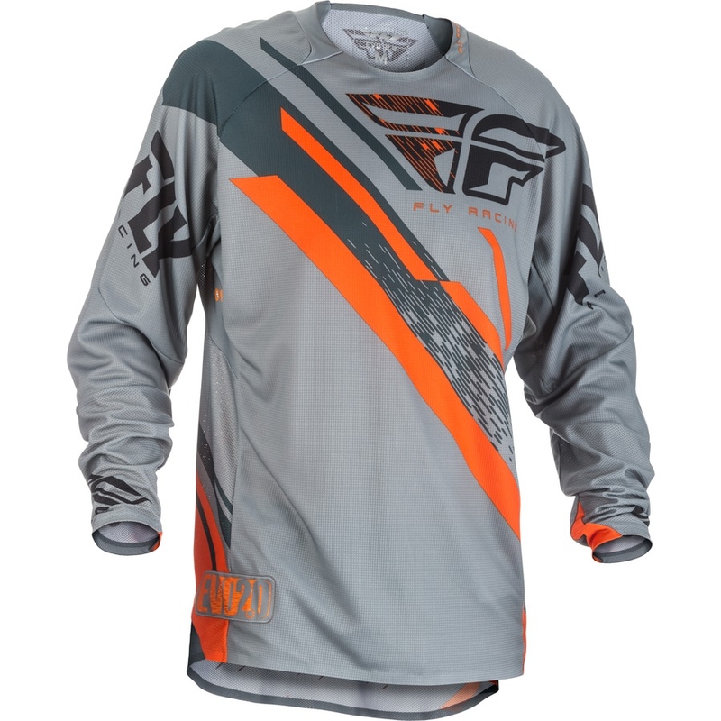 Motokrosový dres FLY Racing EVO 2018 - USA šedo-oranžovo-černý