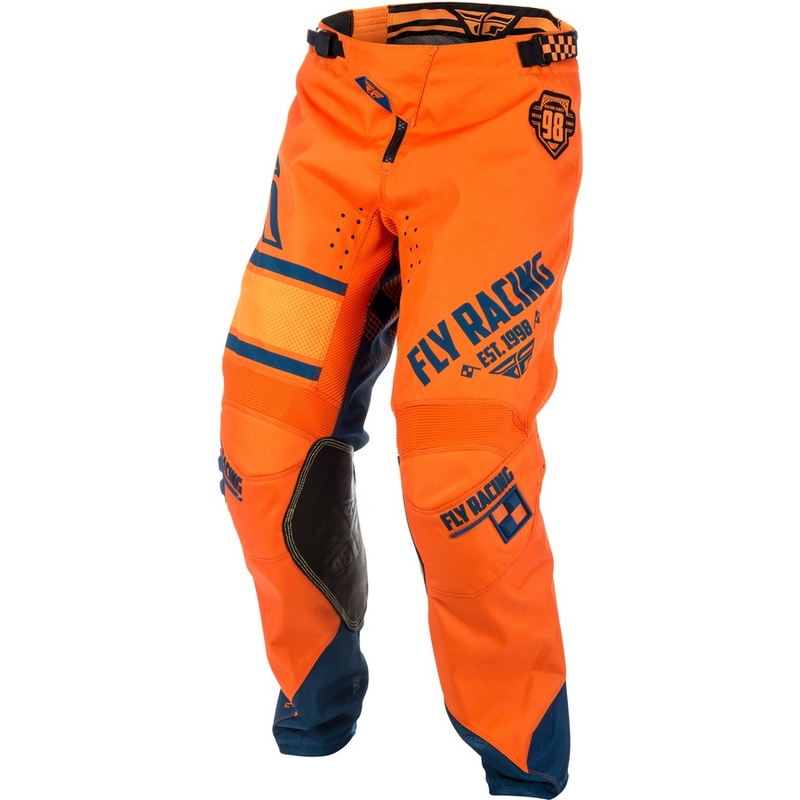 Motokrosové kalhoty FLY Racing Kinetic ERA 2018 - USA oranžovo-modré