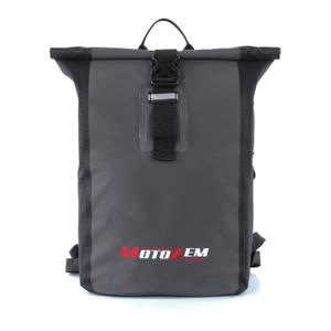 Mochila impermeable MotoZem negro-gris