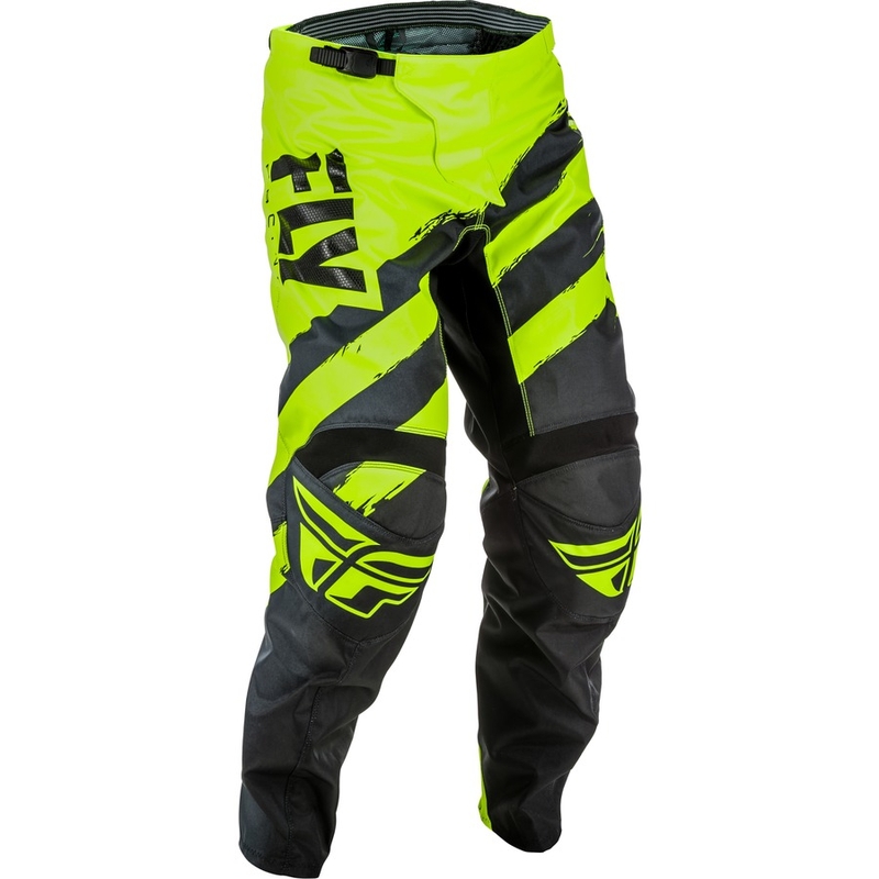 Dětské motokrosové kalhoty FLY Racing F-16 2018 - USA černo-fluo žluté