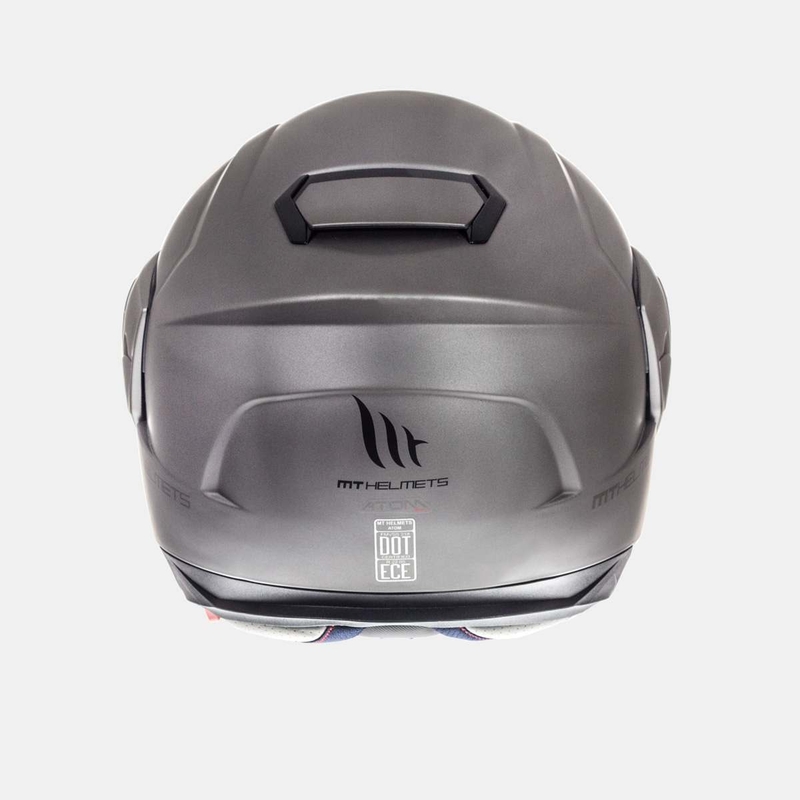 Casco de moto MT Atom titanio liquidación